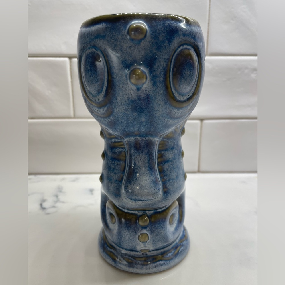 MUNKTIKI IMPORTS Paul Nielsen Design Blue Seahorse Mug Cup From Collection